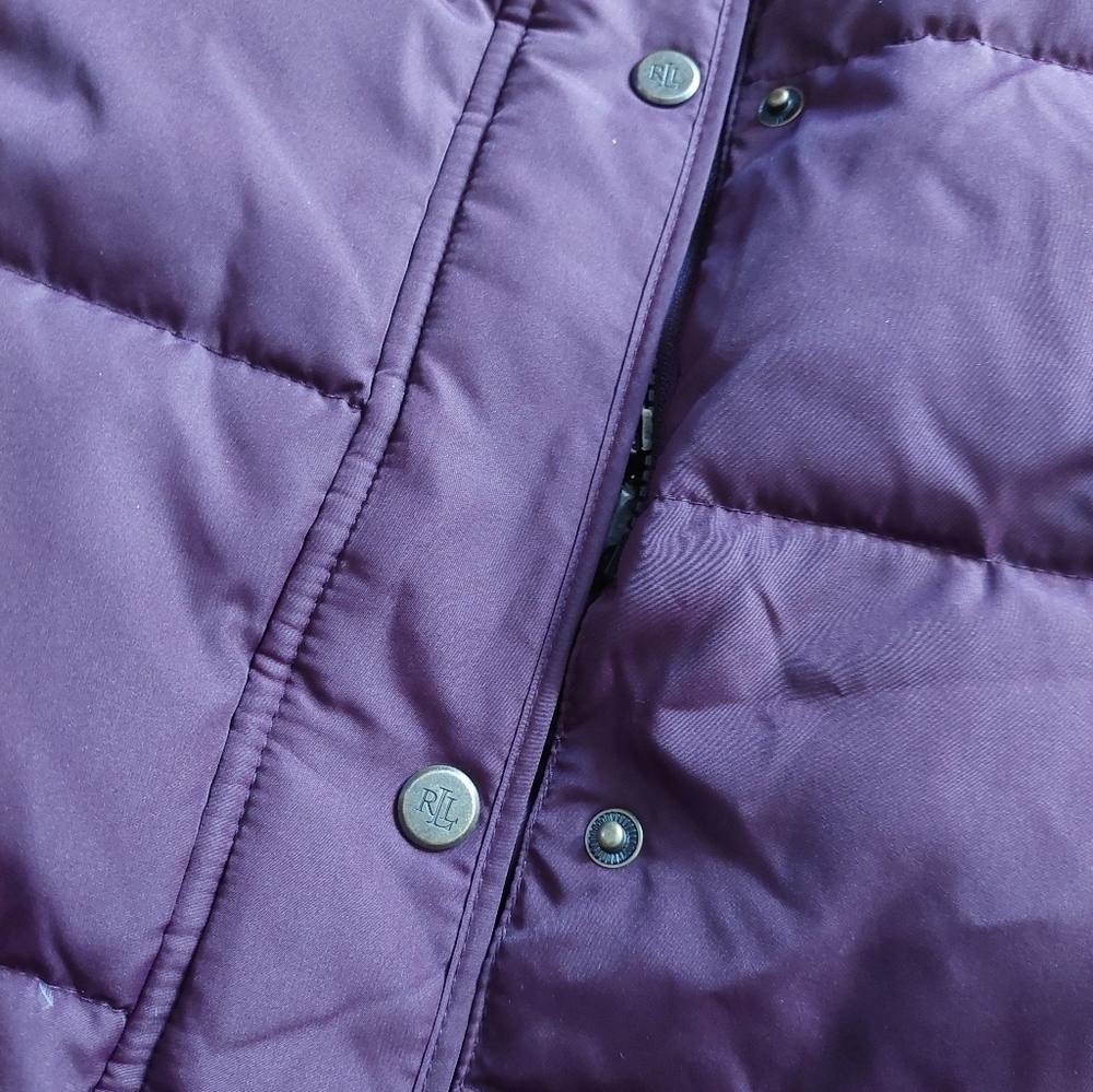 NWT Lauren RALPH Lauren PARKA Jacket Faux Fur Cranberry ( Not Purple)  Bag B - Picture 2 of 10